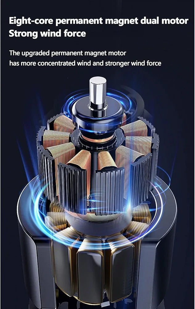 Dual Cooling Desktop Air Cooler with 90° Rotation & RGB Lights