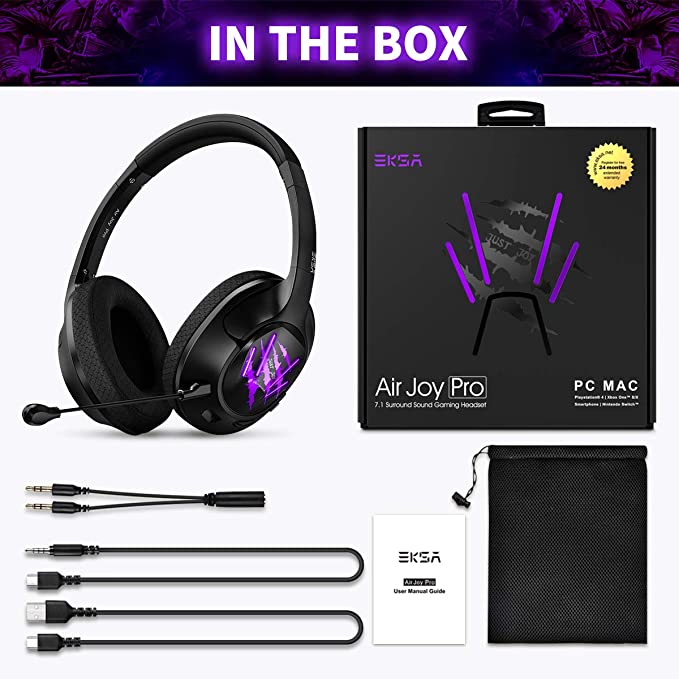 EKSA Air Joy Pro 7.1 Surround Sound Gaming Headset